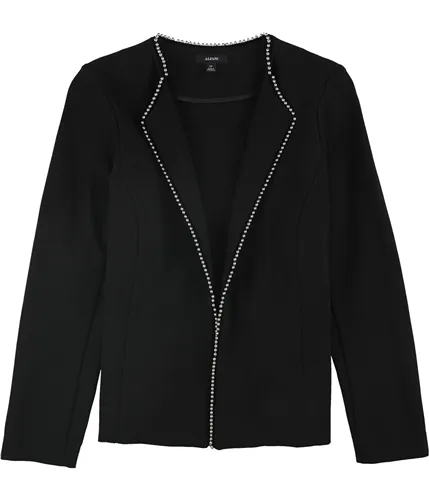 Alfani Womens Beaded Edge Blazer Jacket