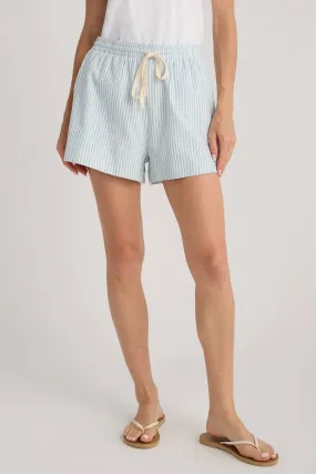 Allie Rose Striped Linen Drawstring Shorts