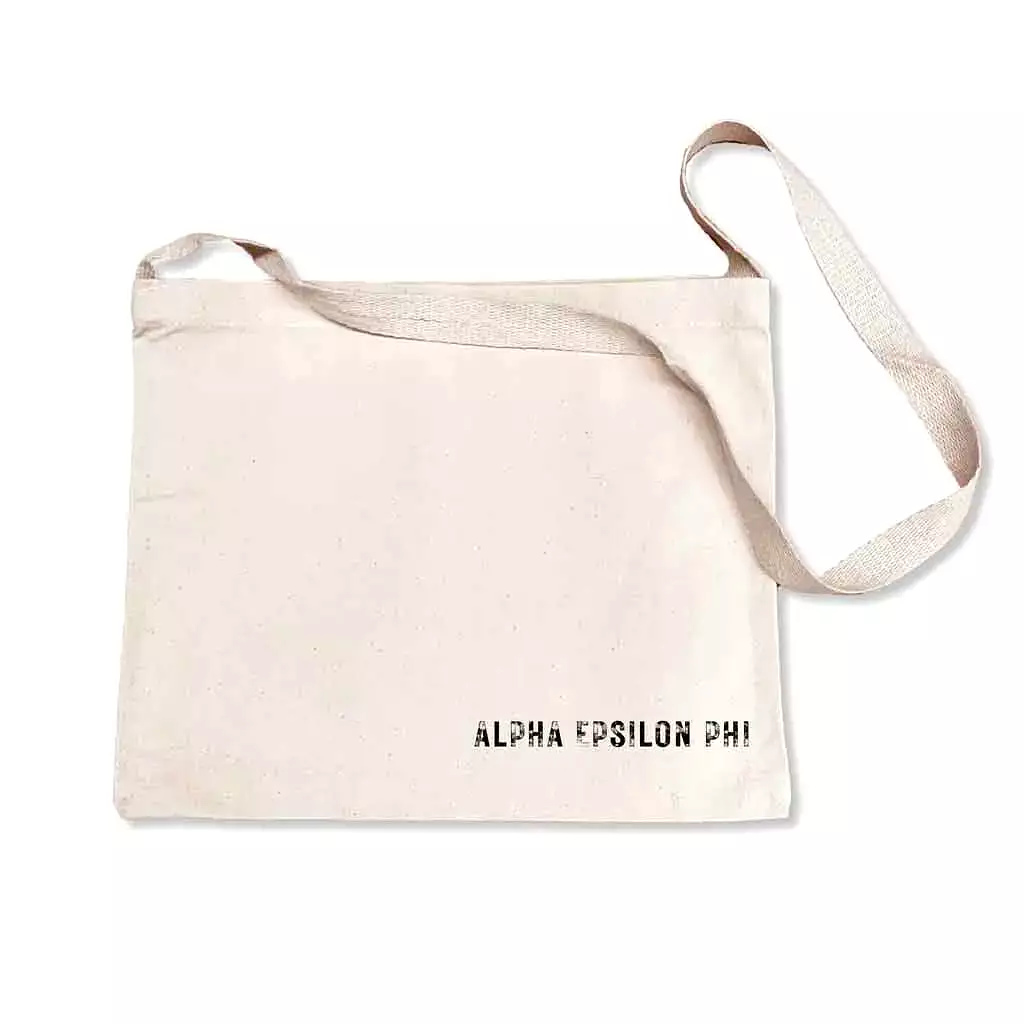 Alpha Epsilon Phi Sorority Messenger Bag with Cross Body Strap