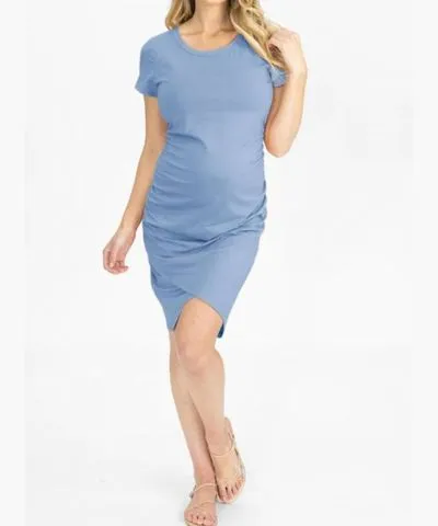 angel maternity Maternity Jersey Ruched Dress