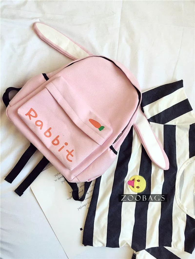 Animal Ears Canvas Backpack SD00797