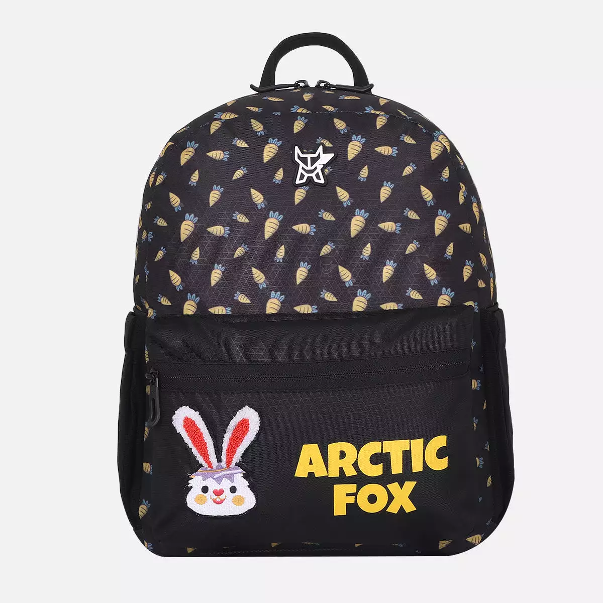 Arctic Fox Bunny Yellow School Backpack for Boys and Girls