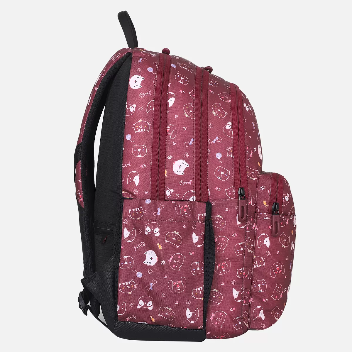 Arctic Fox Kitty Tawny Port School Backpack for Boys and Girls