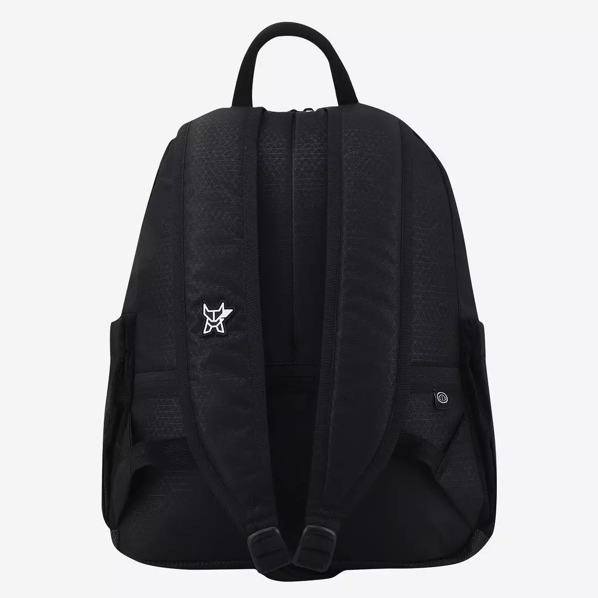 Arctic Fox Puff Black School Backpack for Boys and Girls