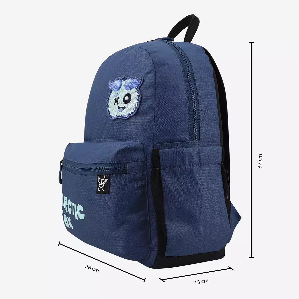 Arctic Fox Puff Dark Denim School Backpack for Boys and Girls