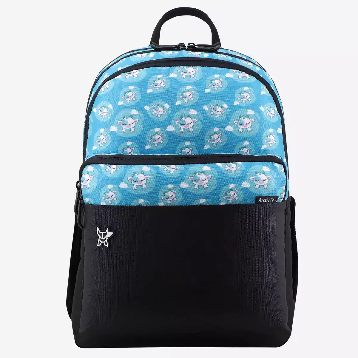 Arctic Fox Silly Calf Blue School Backpack for Boys and Girls