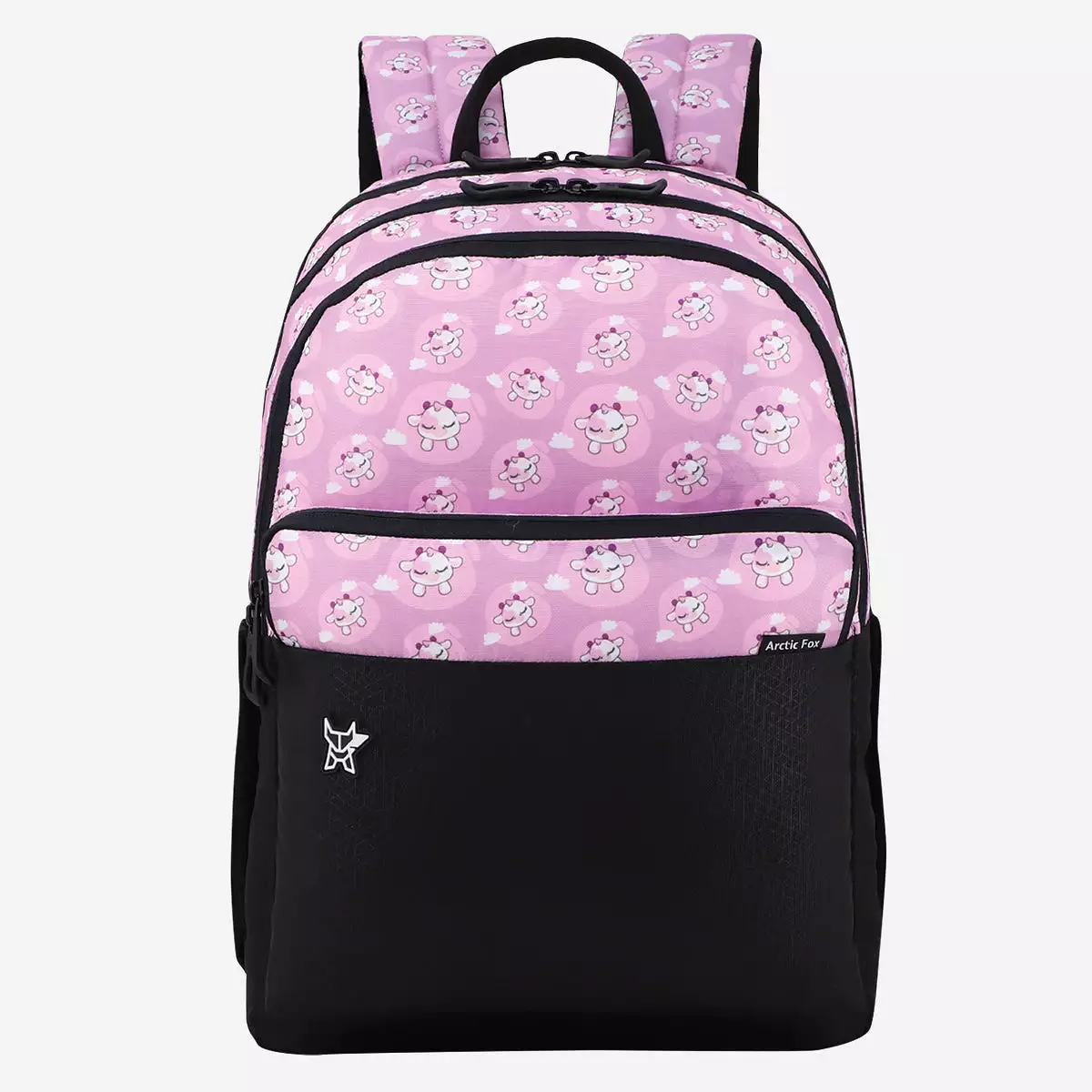 Arctic Fox Silly Calf Pink School Backpack for Boys and Girls