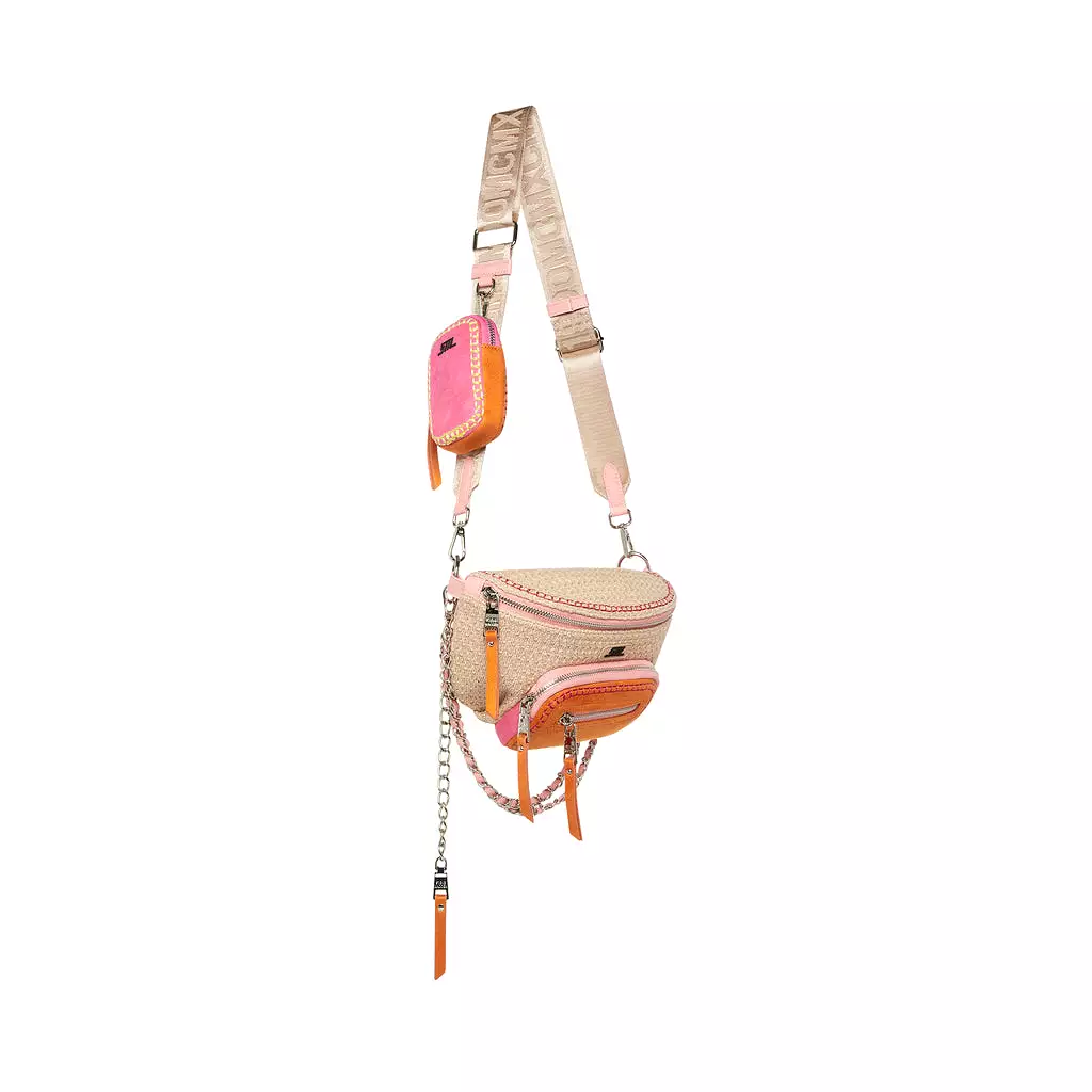 Bdoubles Crossbody bag TAN MULTI