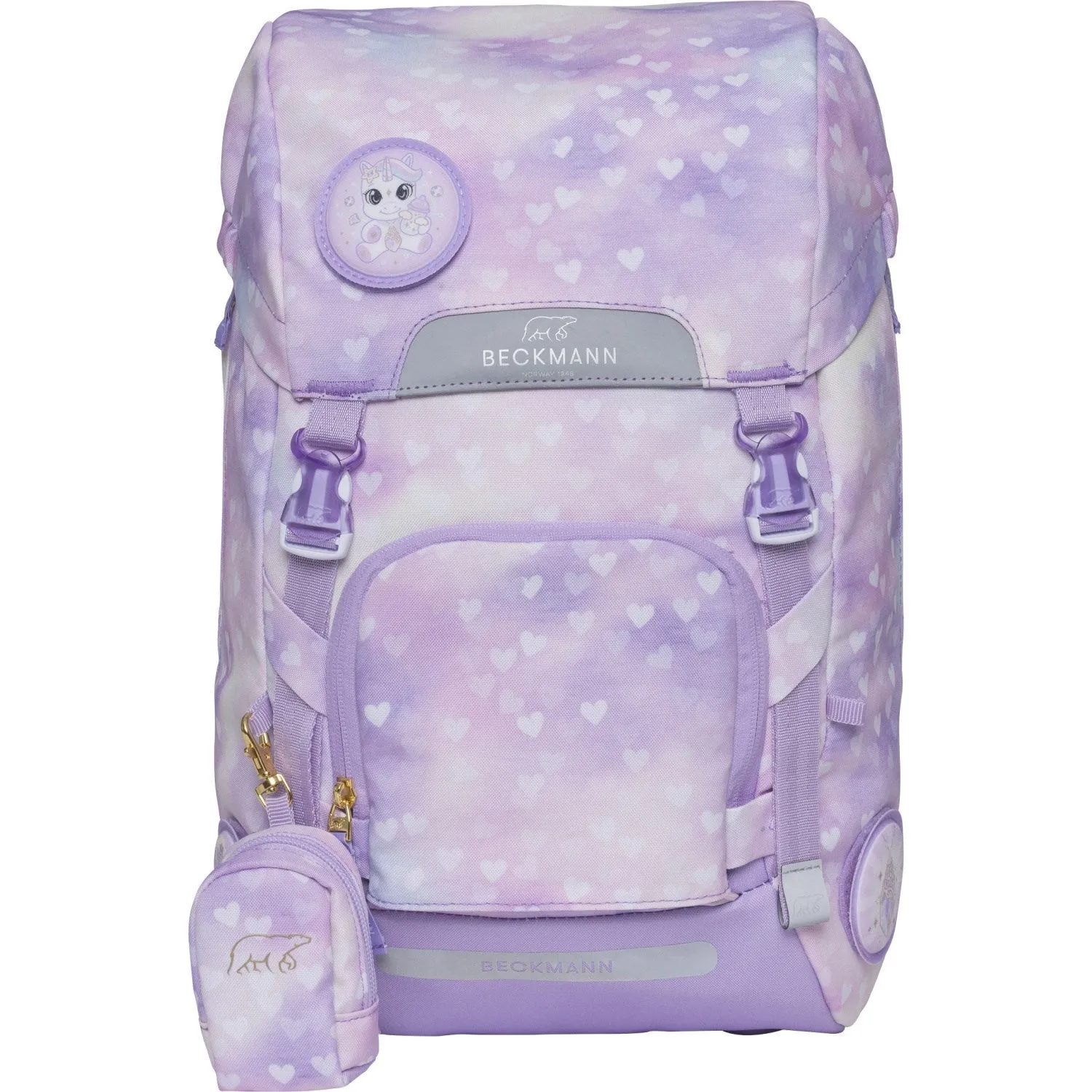 Beckmann Unicorn Princess Purple Classic Maxi School Bag