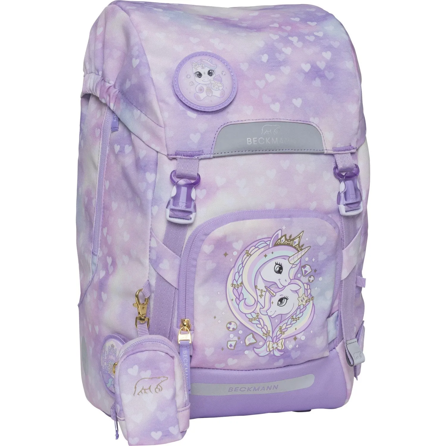 Beckmann Unicorn Princess Purple Classic Maxi School Bag