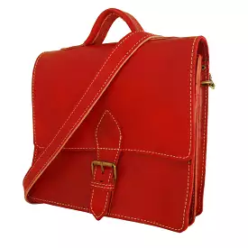 Berber Leather The Casablanca Mini Satchel - Red