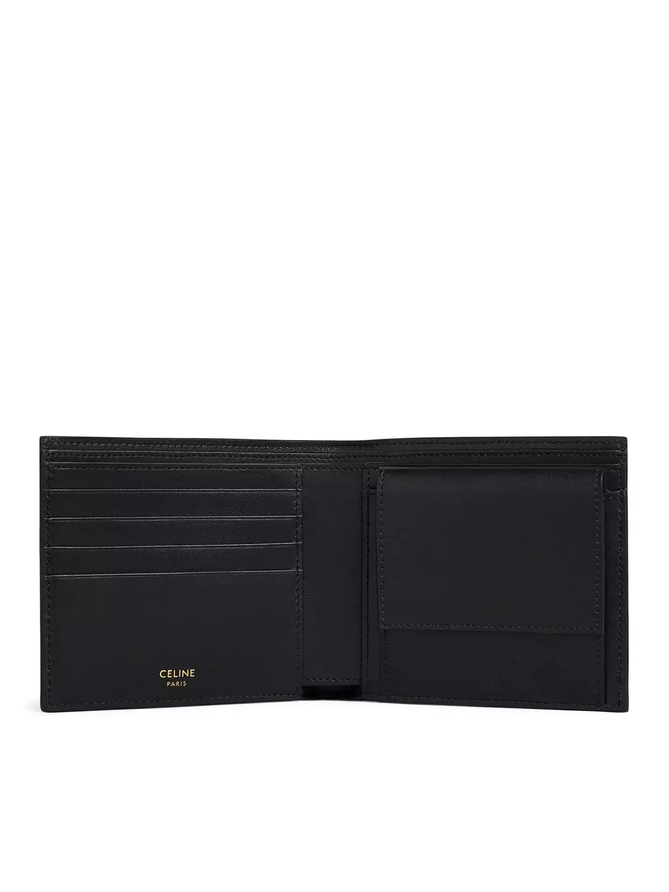 BI-FOLD WALLET WITH COIN PURSE IN TRIOMPHE SCHWARZ CANVAS