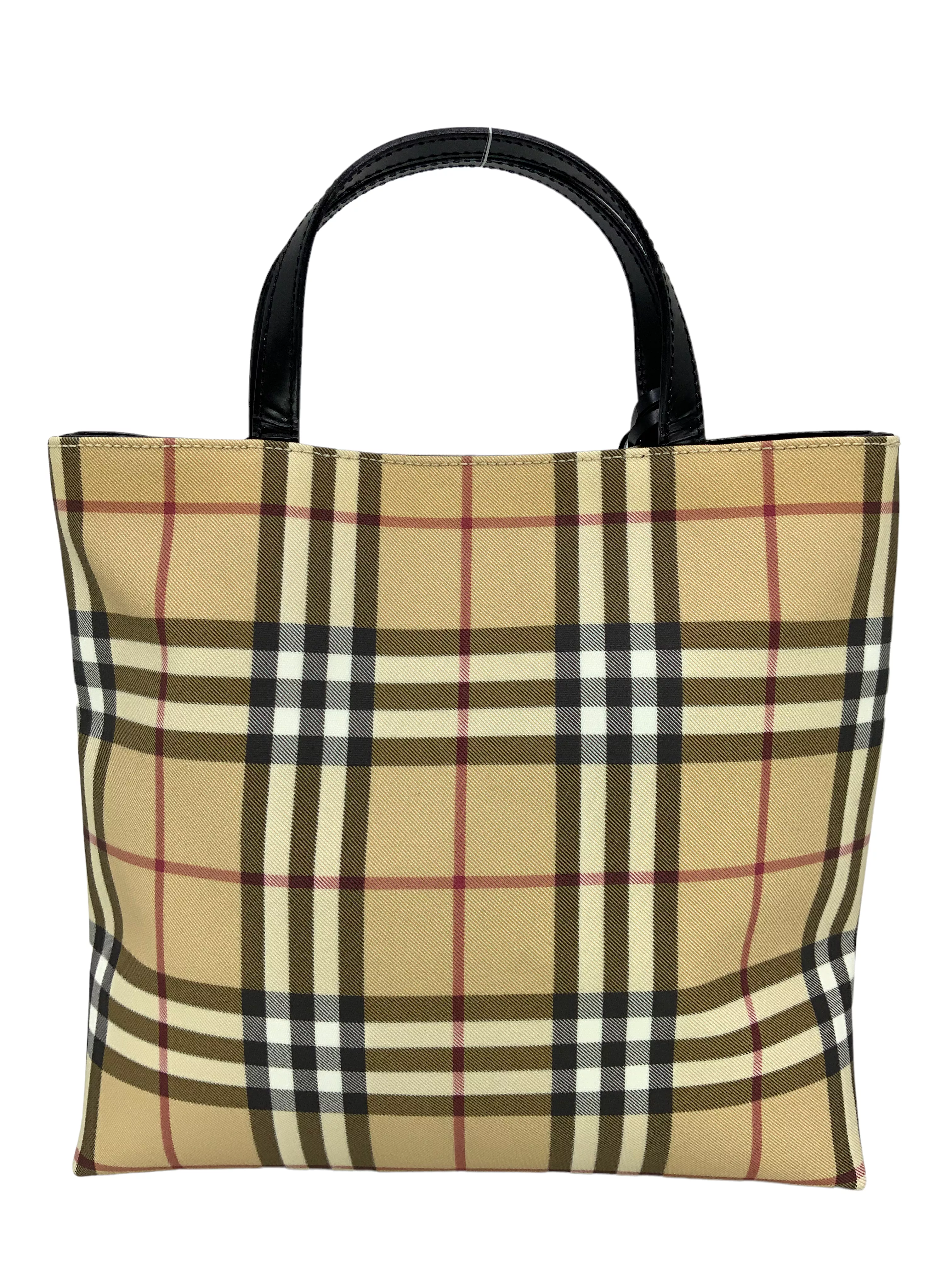 Burberry Haymarket Check Coated Canvas Medium Tote