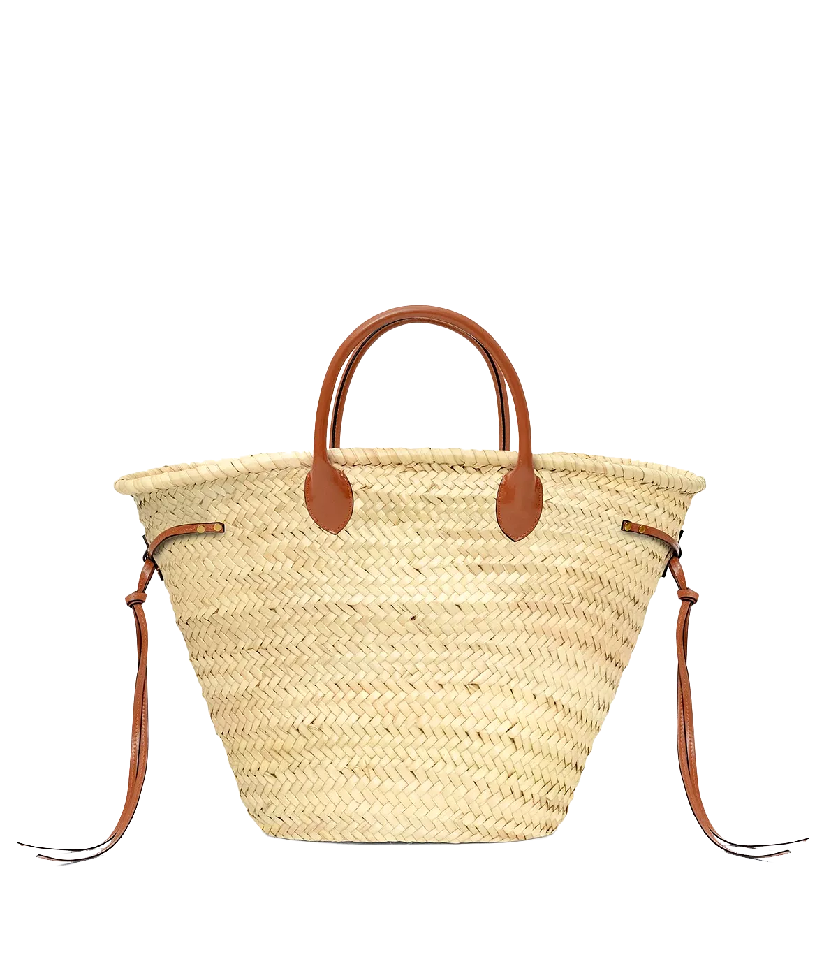 Cadix Medium Tote in Natural & Cognac