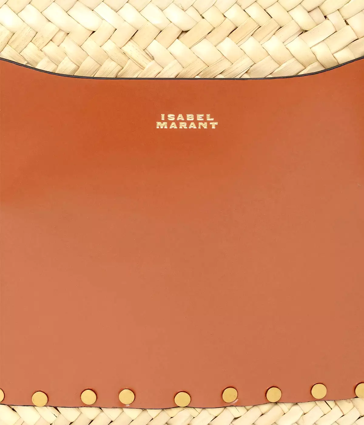 Cadix Medium Tote in Natural & Cognac