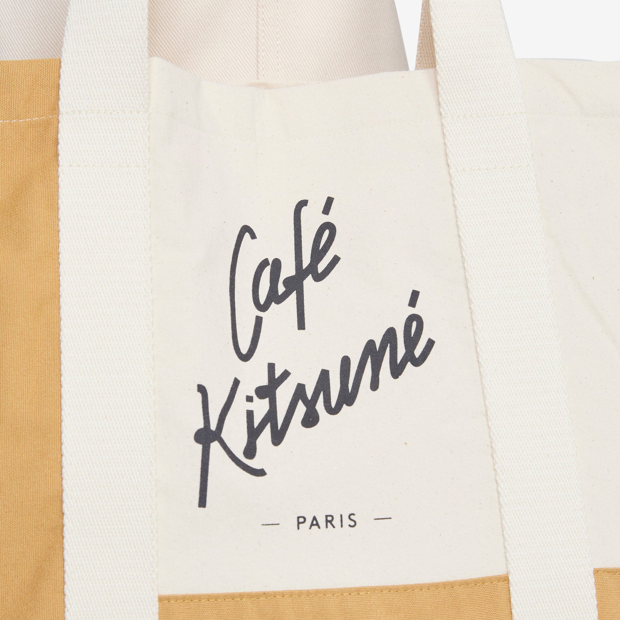 Café Kitsuné Colourblock Tote Bag Tapioca