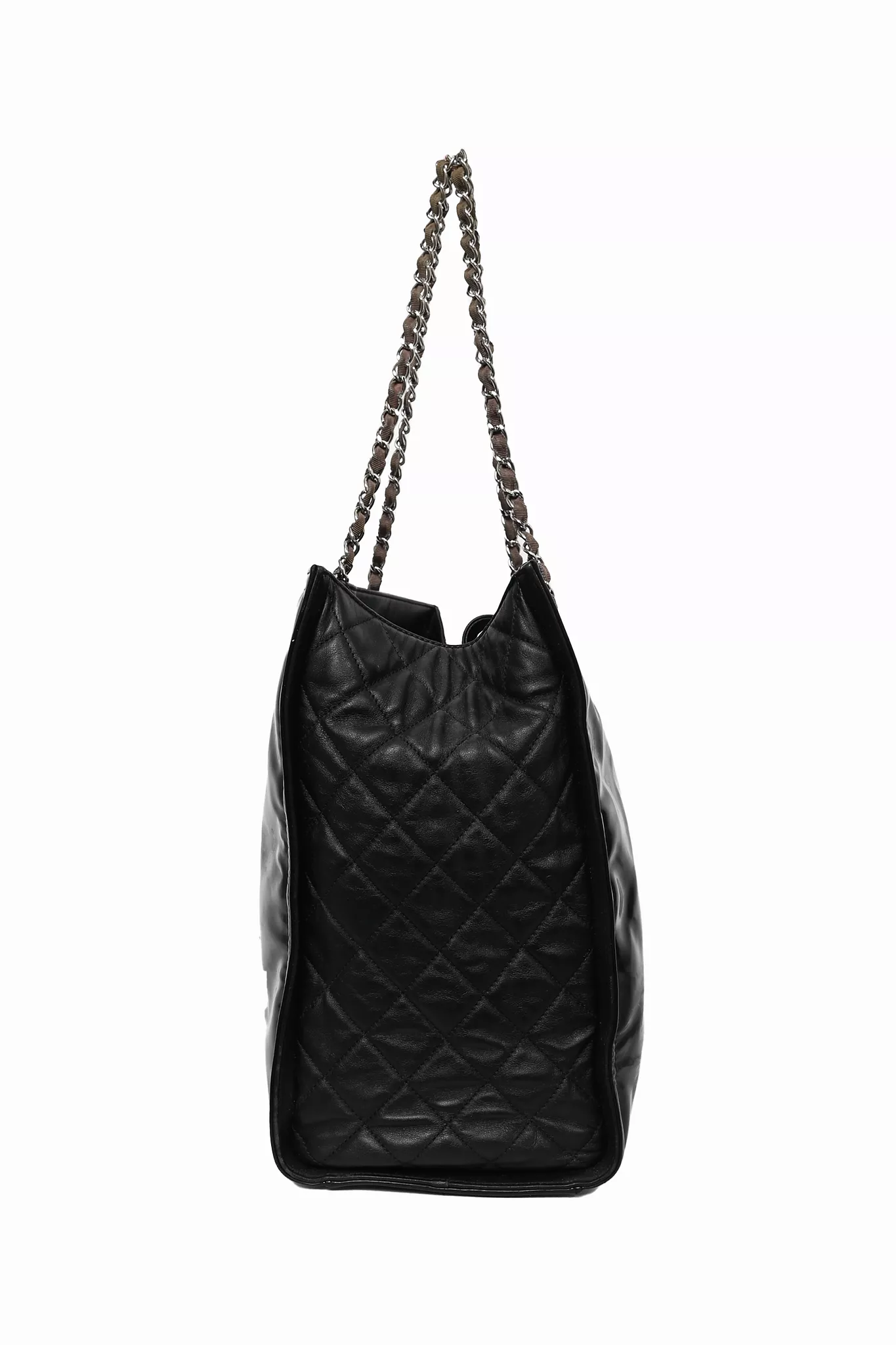 Chanel 2011/12 Black Patent Leather CC Lipstick Tote