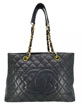 Chanel Caviar Leather GST Grand Shopping Tote Bag