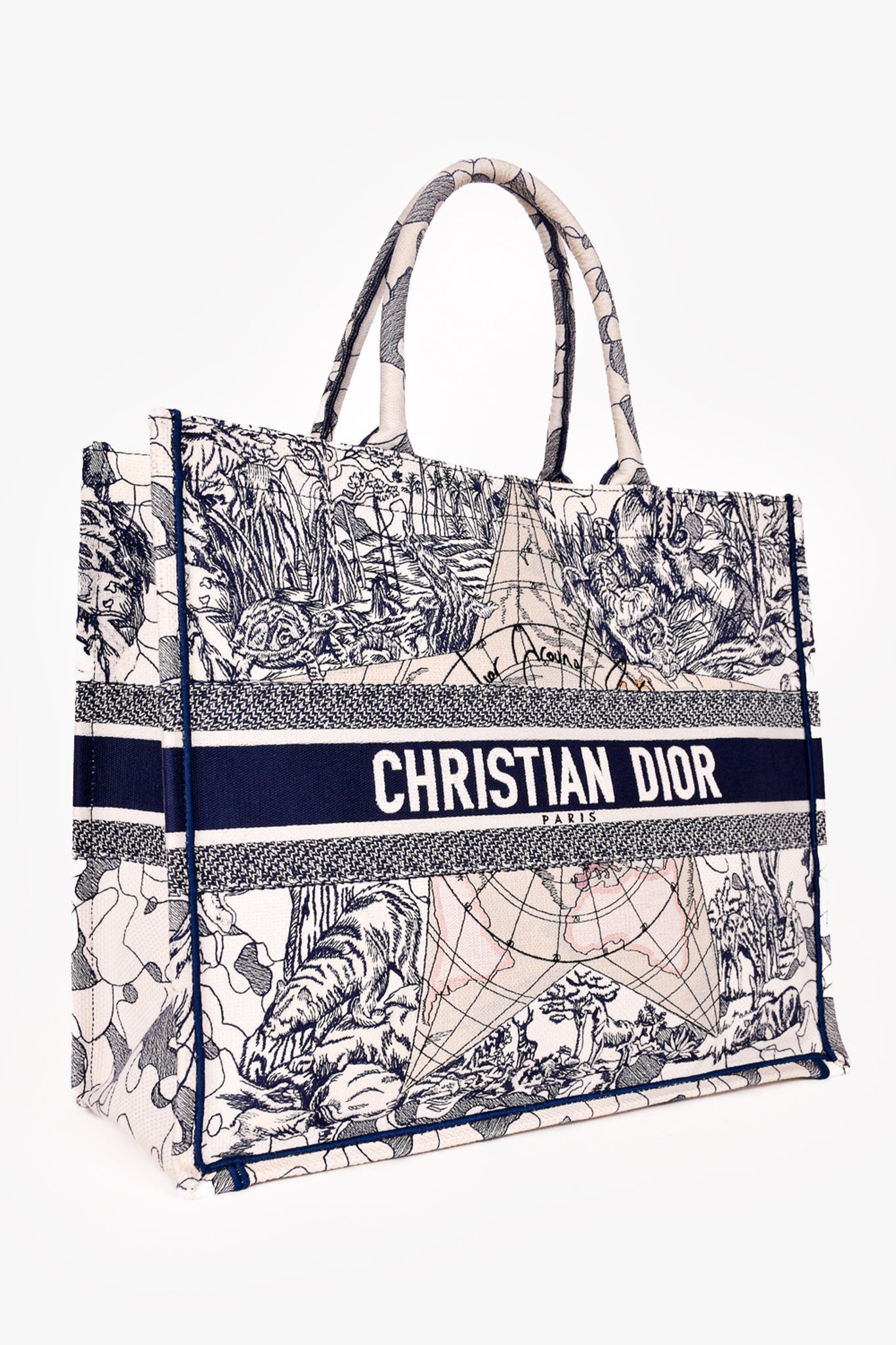 Christian Dior 2020 Large 'Around The World' Book Tote