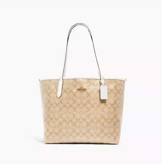 Coach City Tote In Signature Canvas