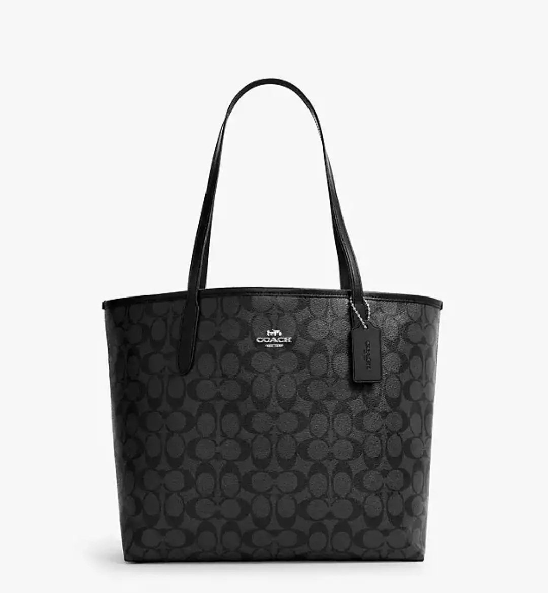 Coach City Tote In Signature Canvas