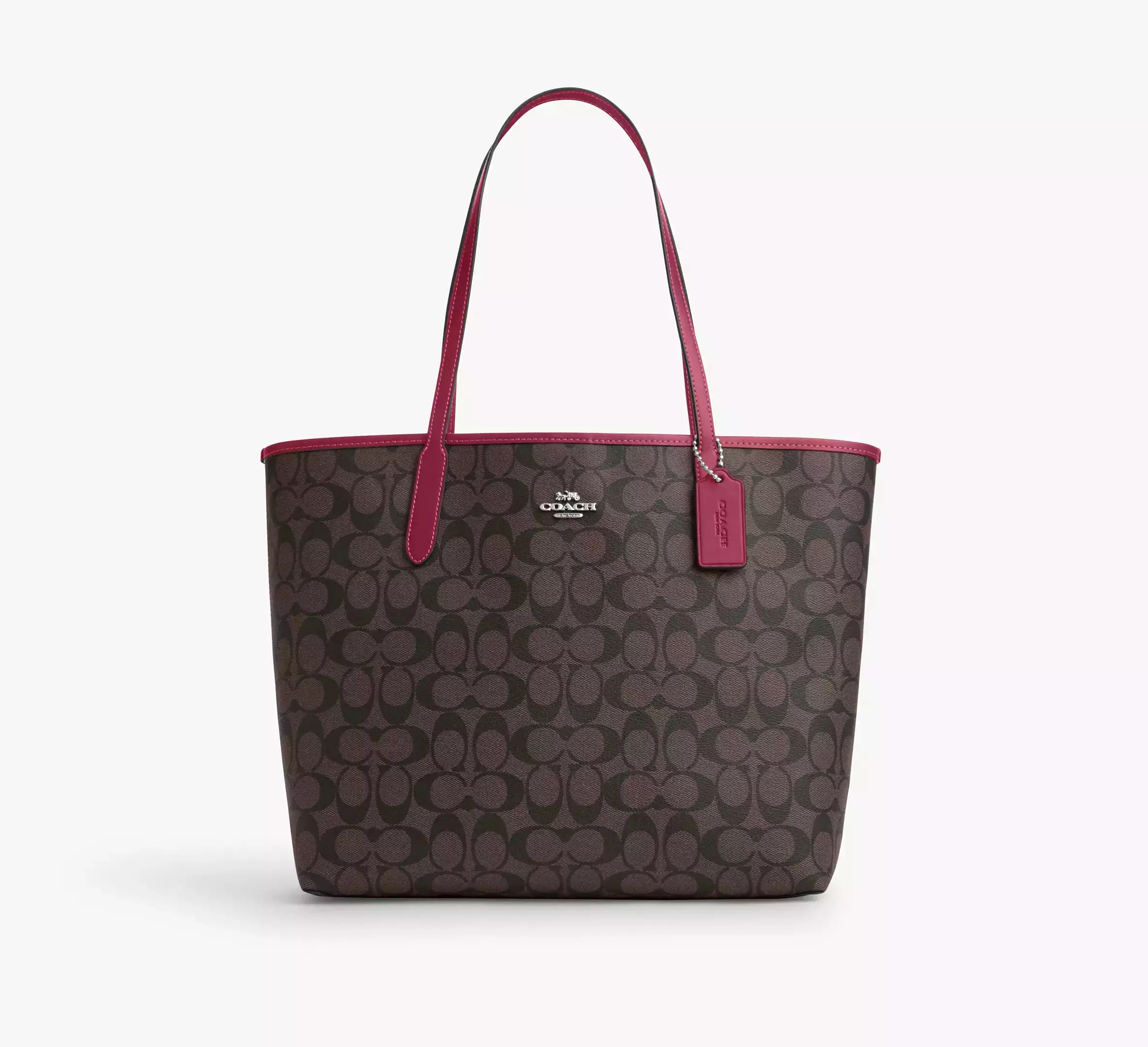 Coach City Tote In Signature Canvas