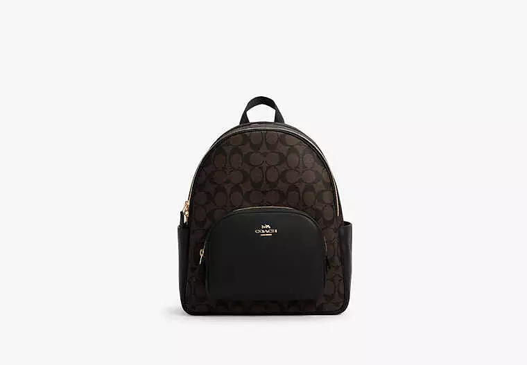 Coach Court Backpack In Signature Canvas