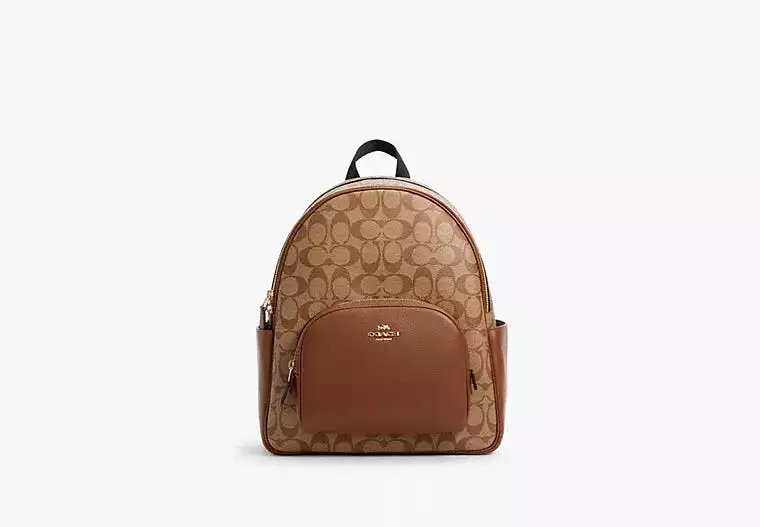 Coach Court Backpack In Signature Canvas