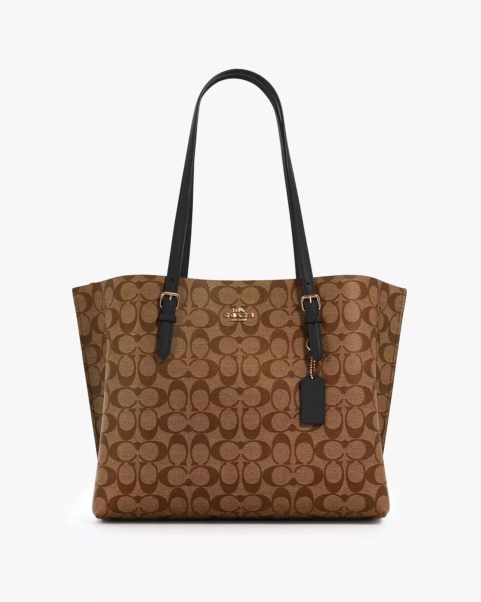 Coach Mollie Tote In Signature Canvas L