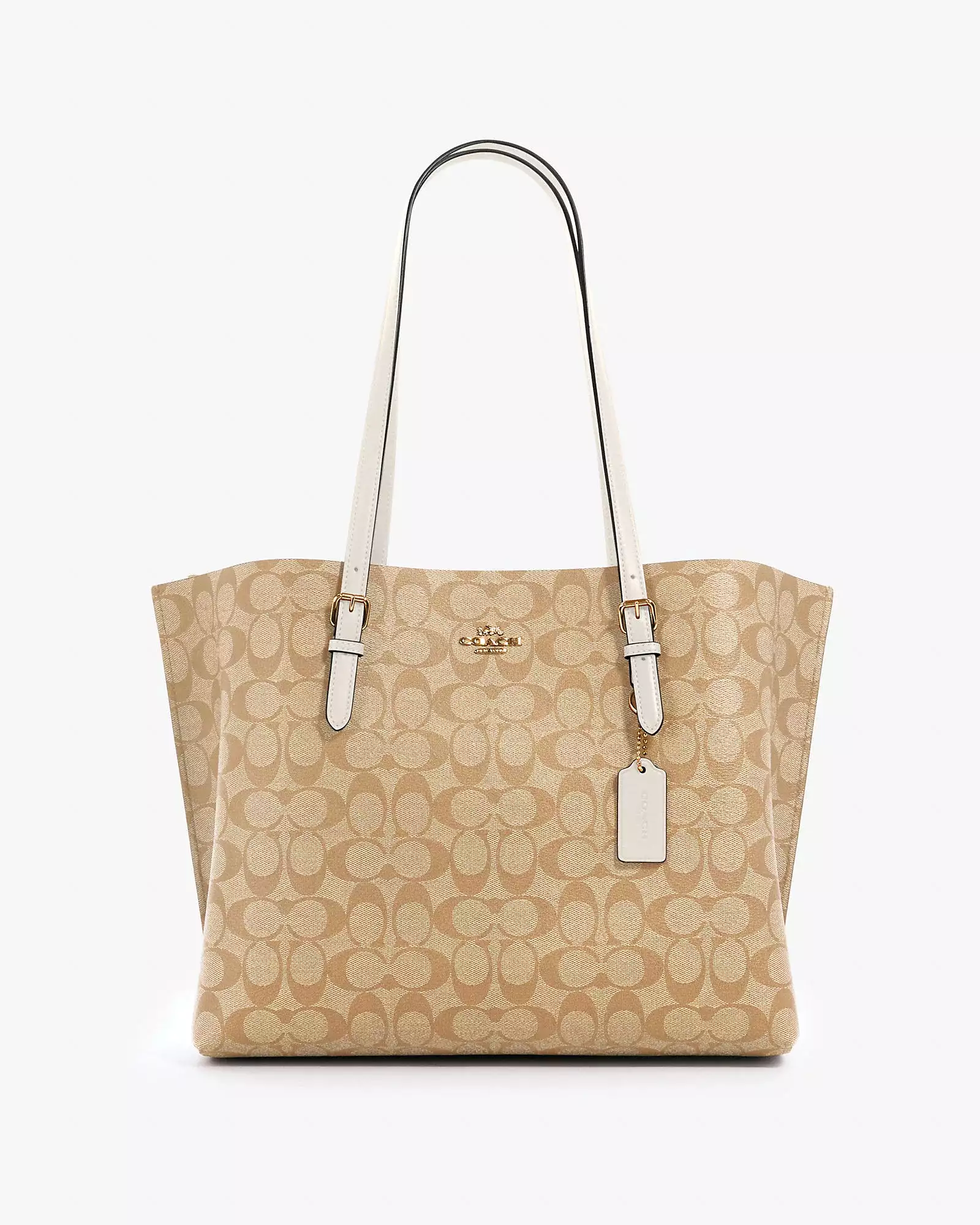 Coach Mollie Tote In Signature Canvas L