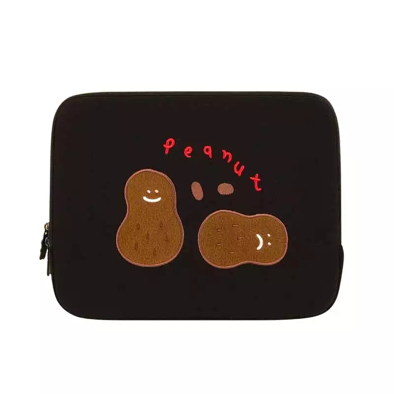 Cute Bear Peanut Puppy Laptop Sleeves iPad 13 14 15 Cases Covers Pouches