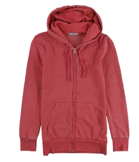 Delia*S Womens Heathered Full Zip Hoodie Sweatshirt