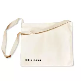 Delta Gamma Sorority Messenger Bag with Cross Body Strap