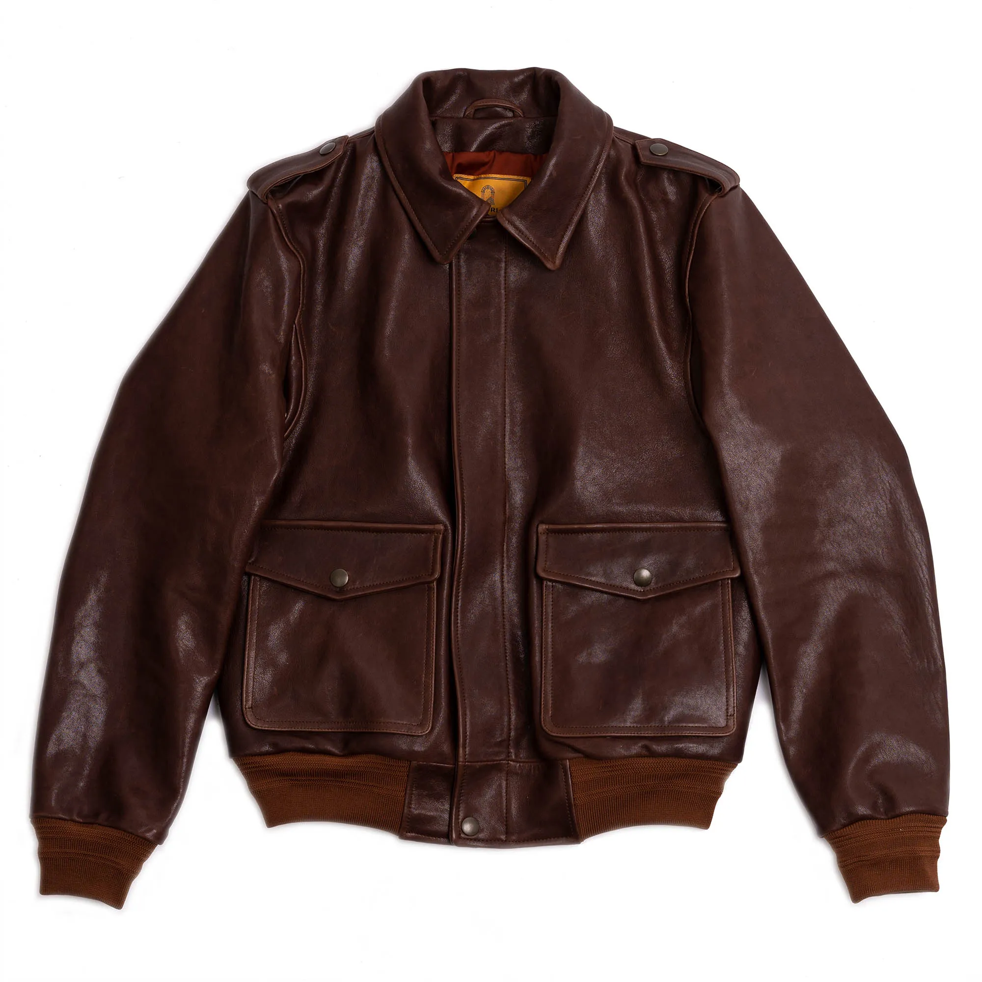 “Don Gentile” A-2 Seal Brown Flight Jacket - Shangri-la Heritage