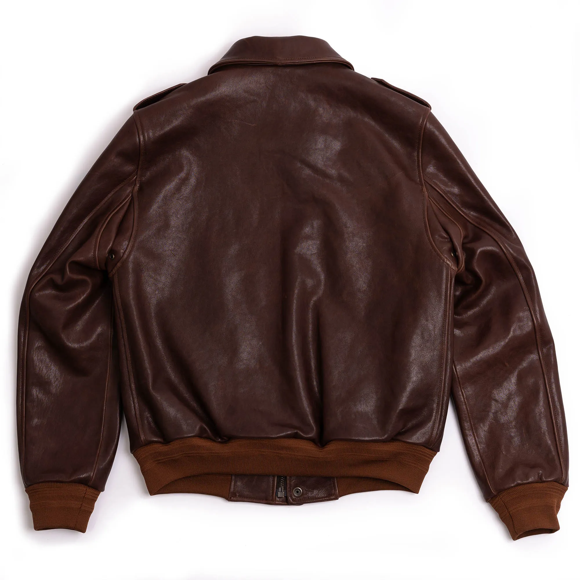 “Don Gentile” A-2 Seal Brown Flight Jacket - Shangri-la Heritage