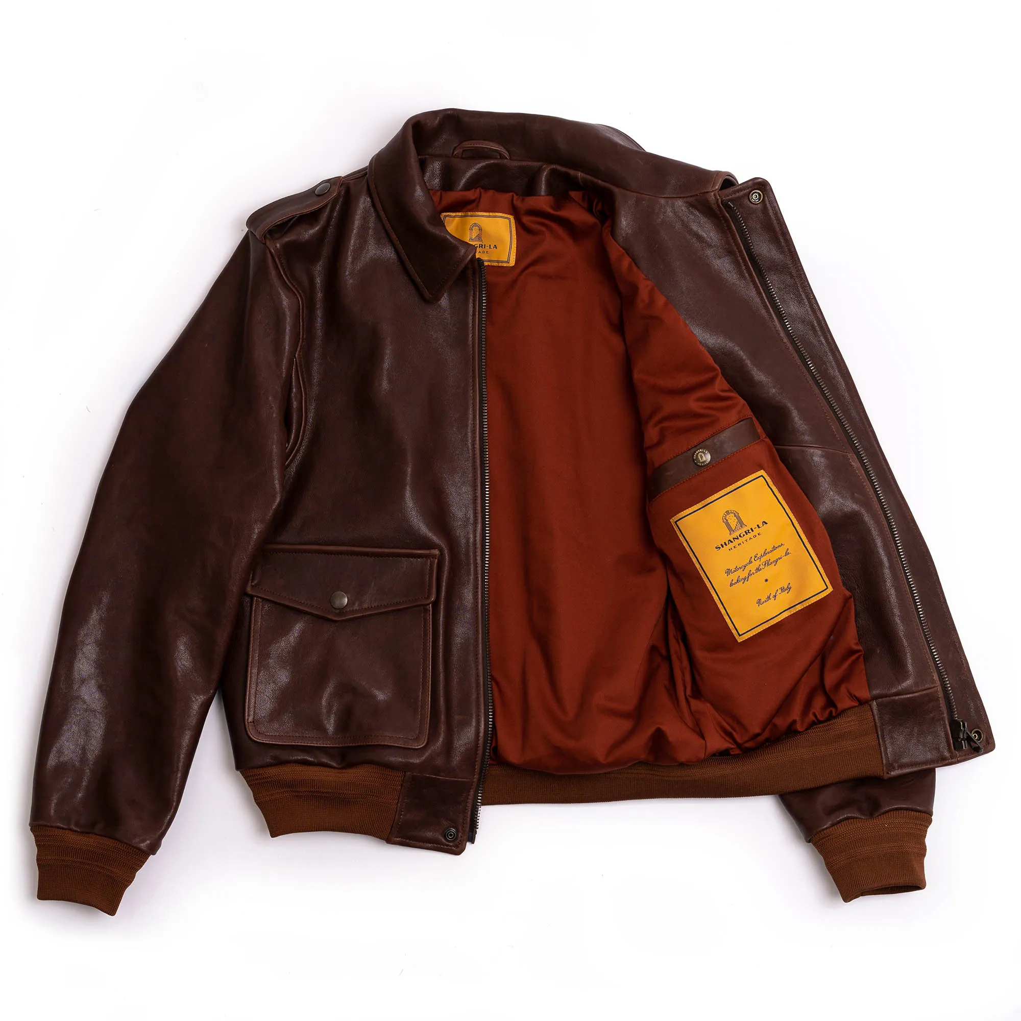 “Don Gentile” A-2 Seal Brown Flight Jacket - Shangri-la Heritage