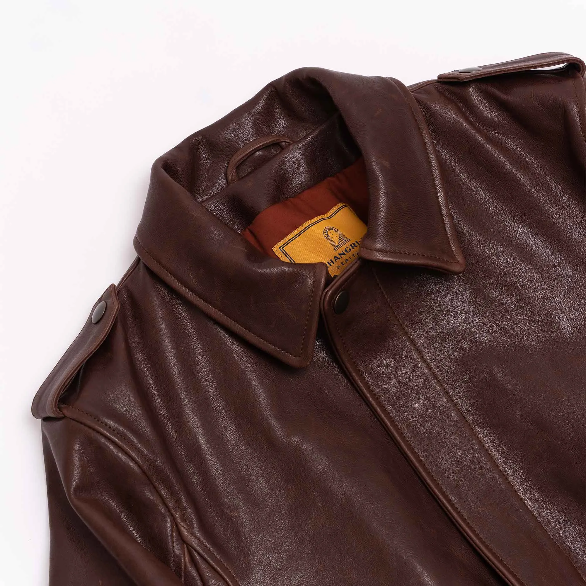 “Don Gentile” A-2 Seal Brown Flight Jacket - Shangri-la Heritage