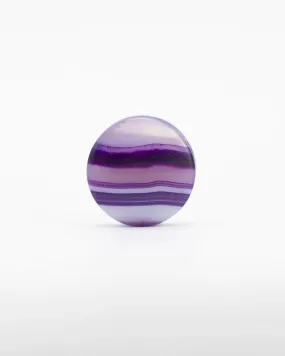 Double Flare Plug - Striped Purple Agate