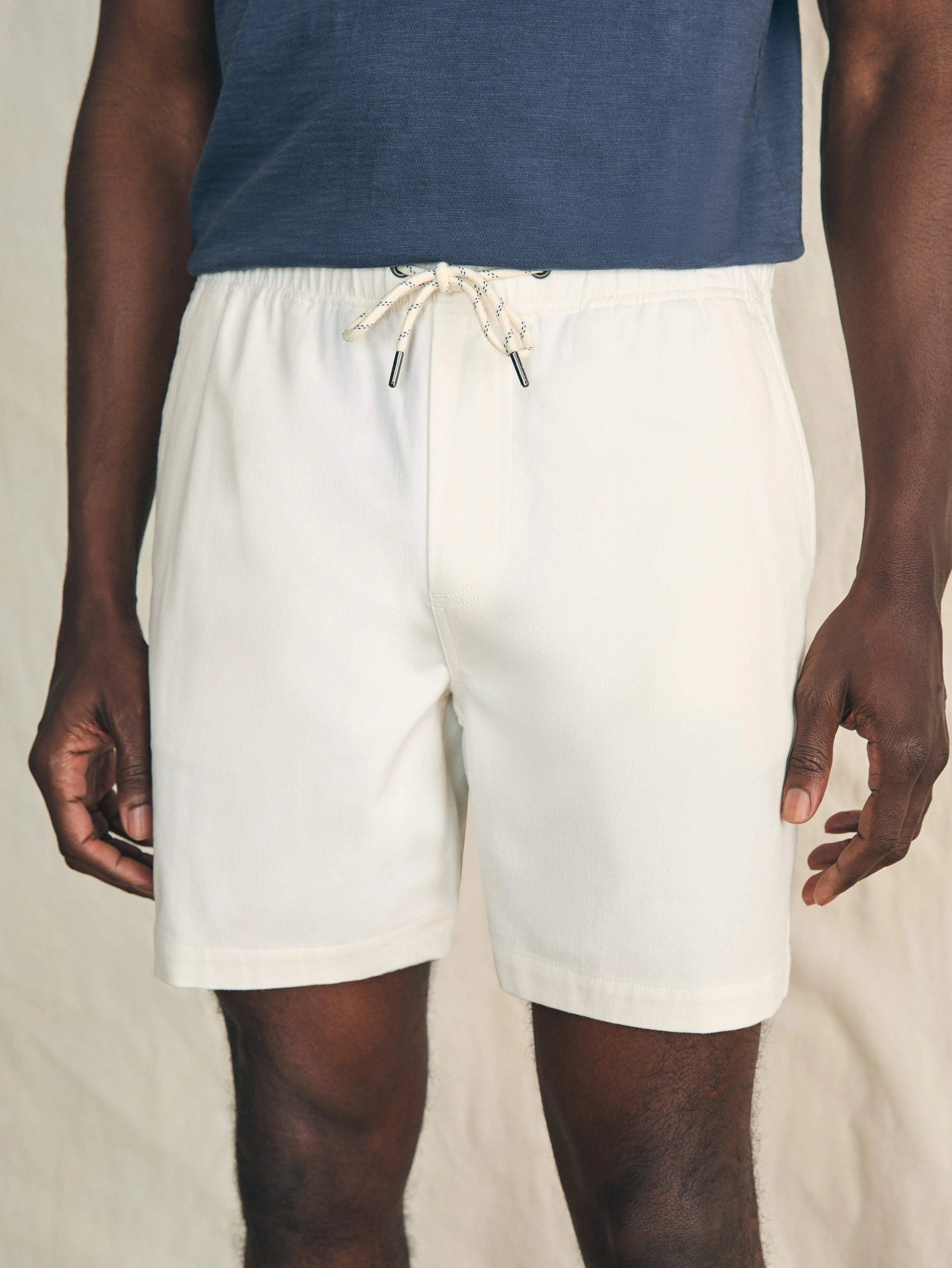 Essential Drawstring Short (6.5 Inseam) - Solar White