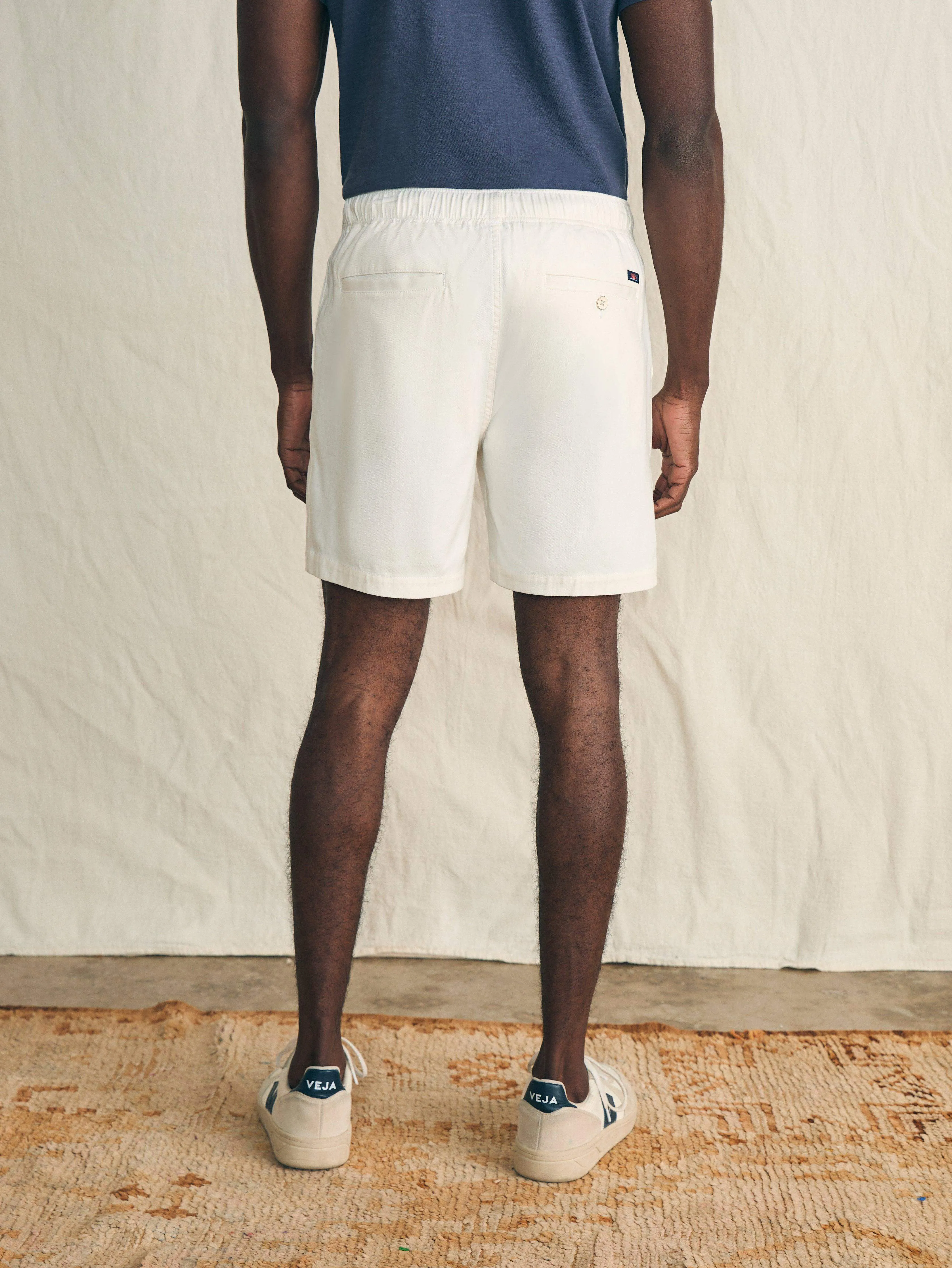 Essential Drawstring Short (6.5 Inseam) - Solar White