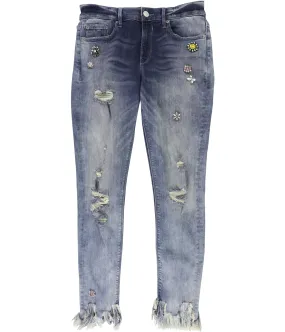 Express Womens Distressed Stretch Jeans