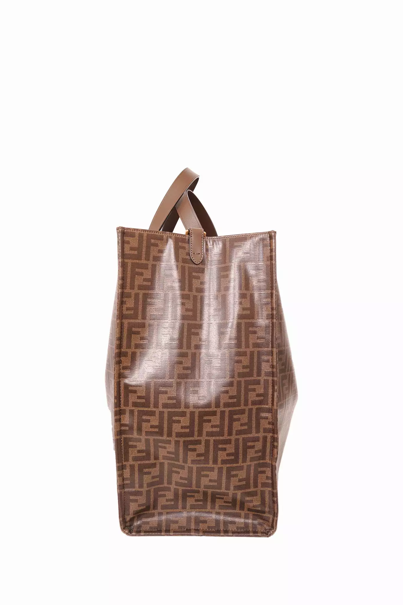 Fendi Brown FF Monogram Large Tote Bag