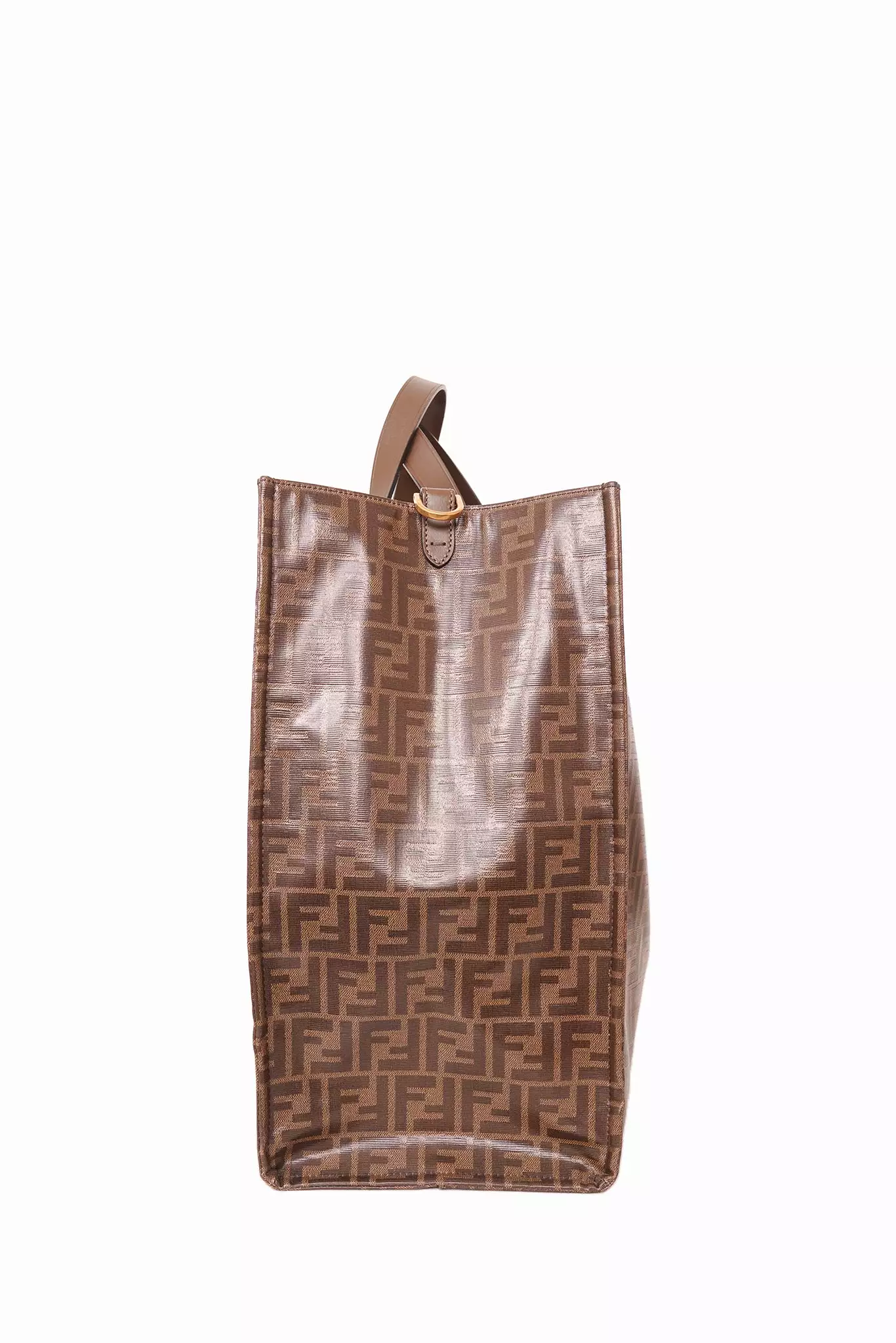 Fendi Brown FF Monogram Large Tote Bag