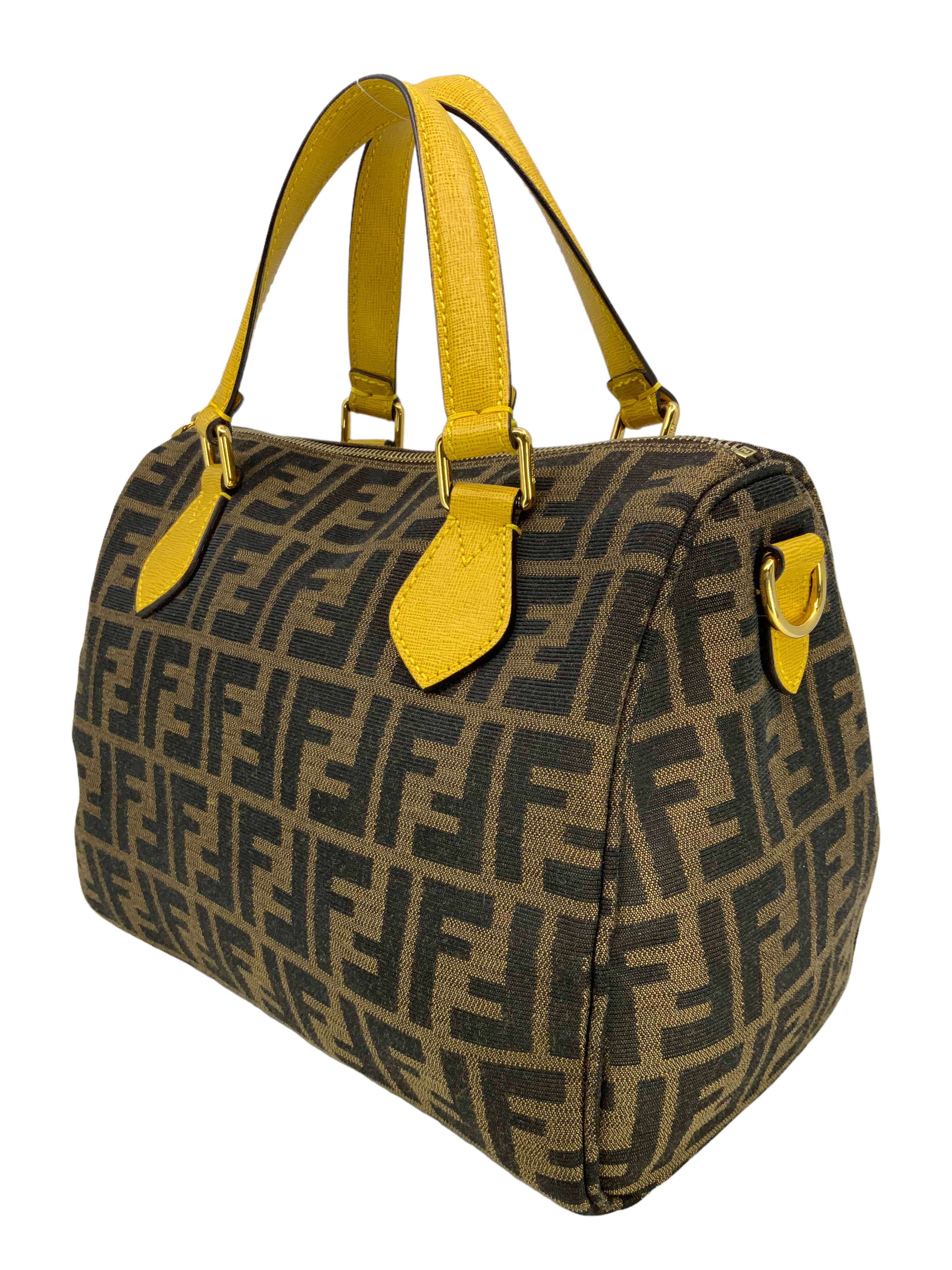 FENDI Zucca Canvas Chef Boston Bag