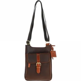 Fenland Cow Oily Leather Flight Bag Brown/Tan Buff: FEN-782