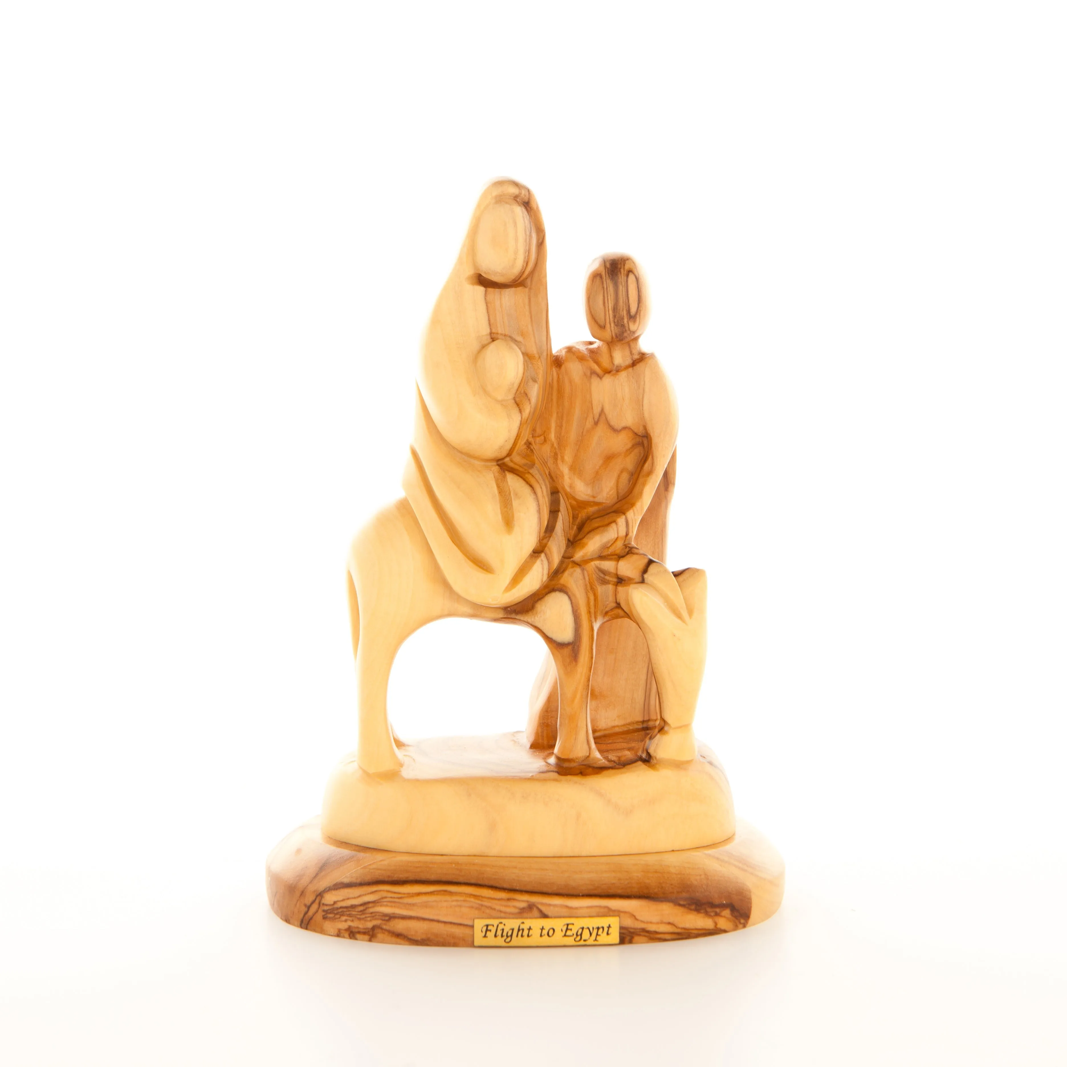 Flight into Egypt, Wooden Figurine, 6.3