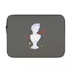 Grey David Graphic Laptop Sleeves 13 15 inch Cases Protective Covers Handbags Square Pouches Designer Artist Prints Cute Lightwe