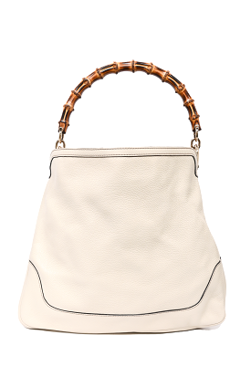 Gucci Cream Leather Bamboo 'Diana' Large Tote