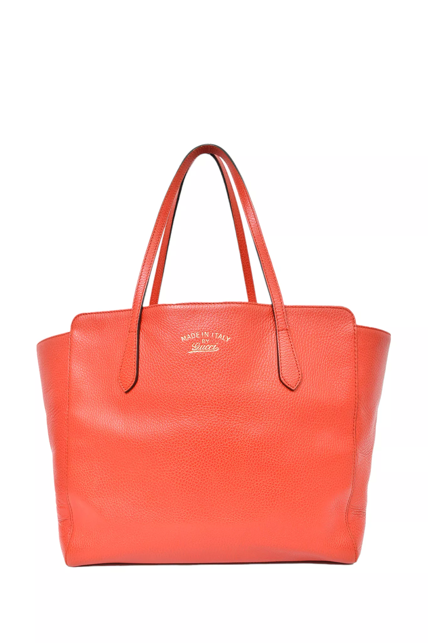 Gucci Red Pebbled Leather Tote