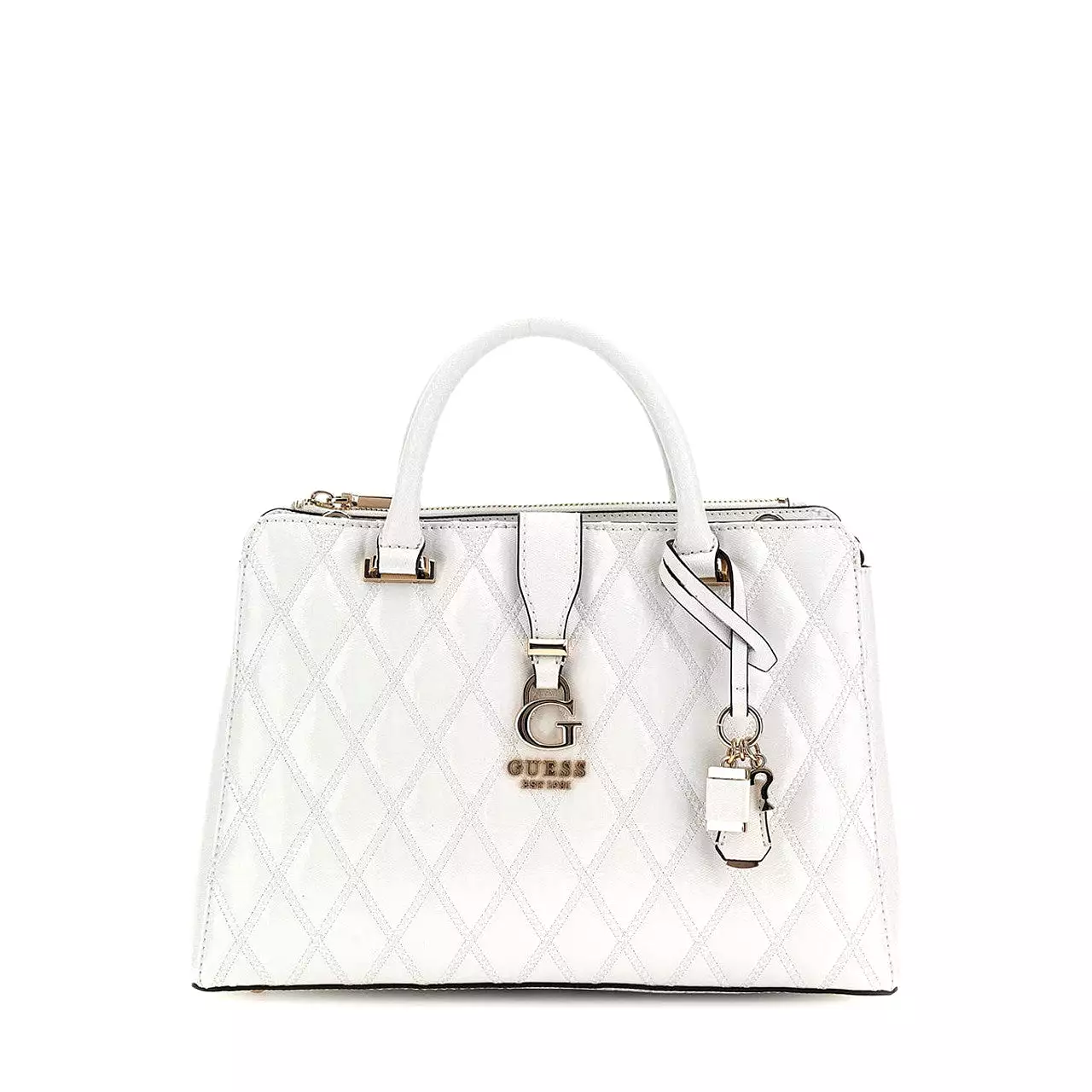 GUESS ADI Satchel Bag White